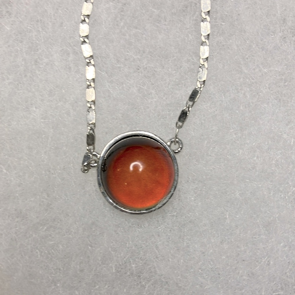 Amber colored necklace